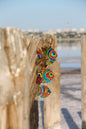 Trio of Glass Fish Glass Artwork - Hand-Painted Fused-Glass Decor with Captivating Patterns and Lively Colors, Green