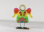 Guardian Angel on a Stand Glass Wall Art - Handmade, Personalized Gift, Green & Yellow