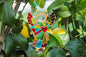 Guardian Angel of Love with Red Heart Glass Wall Art Suncatcher in Multicolored Ray - Handmade Fused-Glass Decor 