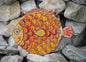 Orange Big Fish glass artwork promoting happiness