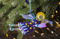 Guardian Angel Glass Wall Art in Blue & Purple - Handmade Fused-Glass Decor with Vibrant Colors and Intricate Patterns