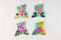 Big Pair of Cats with a Heart Glass Fridge Magnet - Hand-Crafted, Hand-Painted, Personalized Tourist Souvenir, 12 x 12 cm