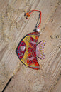 Charming Delight Fish Glass Artwork - Hand-Painted, Personalized Decor, Red, 15 cm - Now