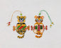 Adorable Tiger Cub with Candy Glass Wall Art - Handmade, Personalized Decor, 12 cm - Now