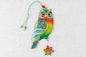 Pair of Wise Owls with Sun and Moon Symbols Glass Artwork - Hand-Painted, Personalized Home Decoration, Green & Orange, 20 cm - Now