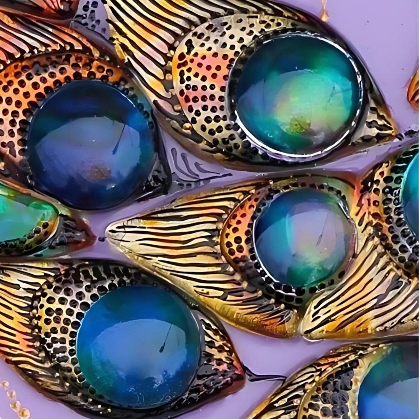 Gorgeous Peacock Glass Clock - Hand-Painted Fused-Glass Clock with Majestic Peacock Design, 30 cm