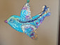 Vibrant Glass Bird Wall Art - Handmade, Resplendent Patterns, 13 cm - Now