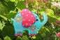 Elephant Symbol of Wisdom Glass Artwork - Hand-Painted, Personalized Home Decoration, Mint , 15 cm - Now