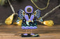 Solar, Lunar, and Star Glass Guardian Angels on a Stand, 11 cm.