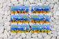 Blue Seagull by the Sea Glass Fridge Magnet - Hand-Crafted, Hand-Painted, Personalized Tourist Souvenir, 4 x 11 cm