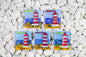 Lighthouse Glass Fridge Magnet - Hand-Crafted, Hand-Painted, Personalized Tourist Souvenir, 7.5 x 6.5 cm