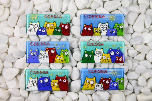 Funny Company Fridge Magnet - Hand-Crafted, Hand-Painted, Personalized Tourist Souvenir, 4 x 11 cm