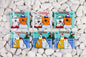 Couple in Love Fridge Magnet - Hand-Crafted, Hand-Painted, Personalized Tourist Souvenir, 7.5 x 6.5 cm